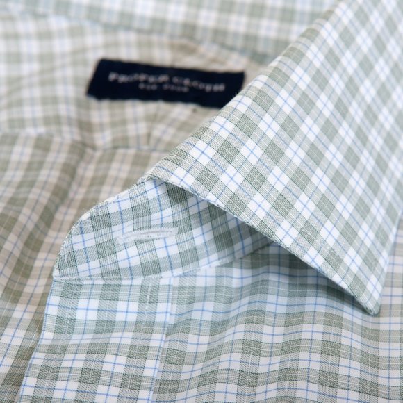 Proper Cloth Green Check Cotton Shirt 16 - Picture 1 of 5